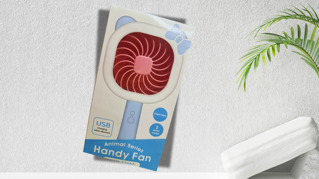 Hand Fan Wrist Hanging Portable Fan Night Light USB Rechargeable Fans for Children
