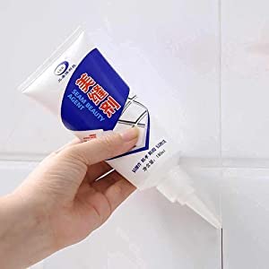 Tiles & Wall Gap Filler Waterproof Crack Grout Gap Filler Agent Water Resistant Silicone Sealant for DIY Home Sink Gaps/Grouts Repair Filler Tube Paste for Kitchen, Bathroom