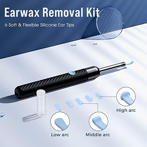 Ear Wax Removal Tool Camera, Ear Cleaner with Camera, FSA HSA Store Eligible, 1080P Ear Camera with 6LED Light for Ear/Nose/Throat/Tonsil Stone Examination, Ear Wax Remover