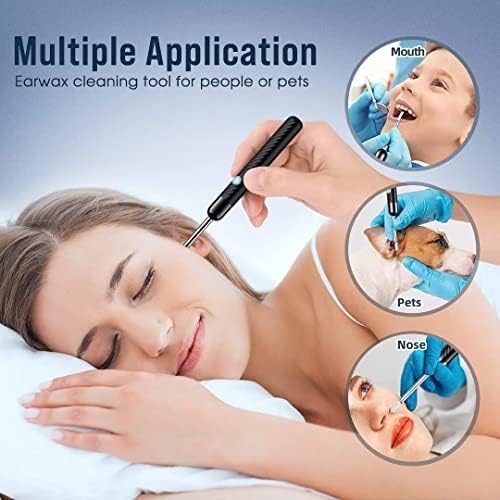 Ear Wax Removal Tool Camera, Ear Cleaner with Camera, FSA HSA Store Eligible, 1080P Ear Camera with 6LED Light for Ear/Nose/Throat/Tonsil Stone Examination, Ear Wax Remover