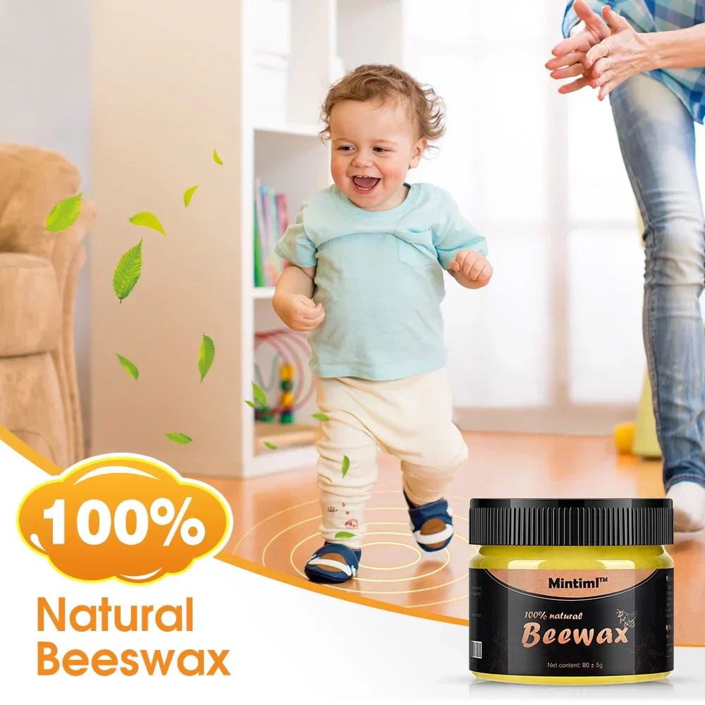 Natural Wood Wax Polish for Furniture Care Beeswax Polish for Wood Door, Floor, Tables, Chairs, Cabinets, Bed Frame