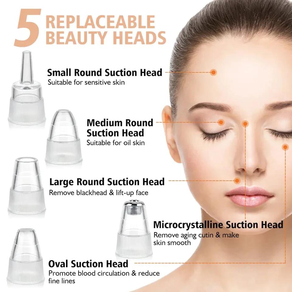 5 in 1 Multifunction Blackhead Removal Rechargeable Machine